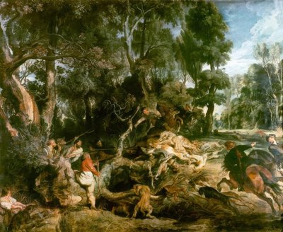 The Wild Boar Hunt by Peter Paul Rubens